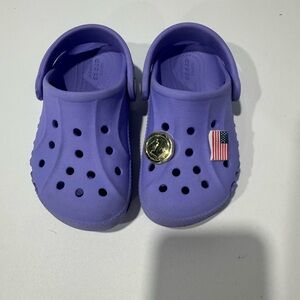 CROCS Kids Blue Clogs with Fun Charms